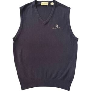 Vintage 80s Georgia Southern La Mode DuGolf Soft Cashmerlon Vest Adult Large